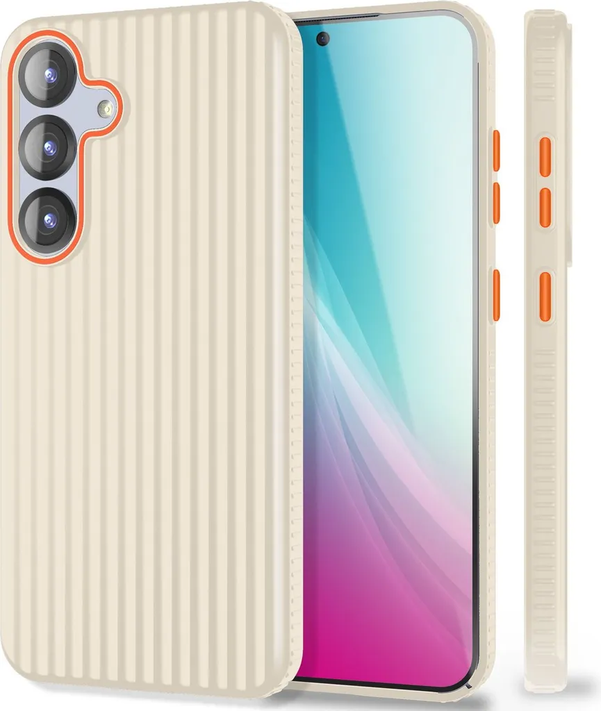 Custodia NALIA Nova per Samsung S25 Grigio: Sottile e Antiscivolo