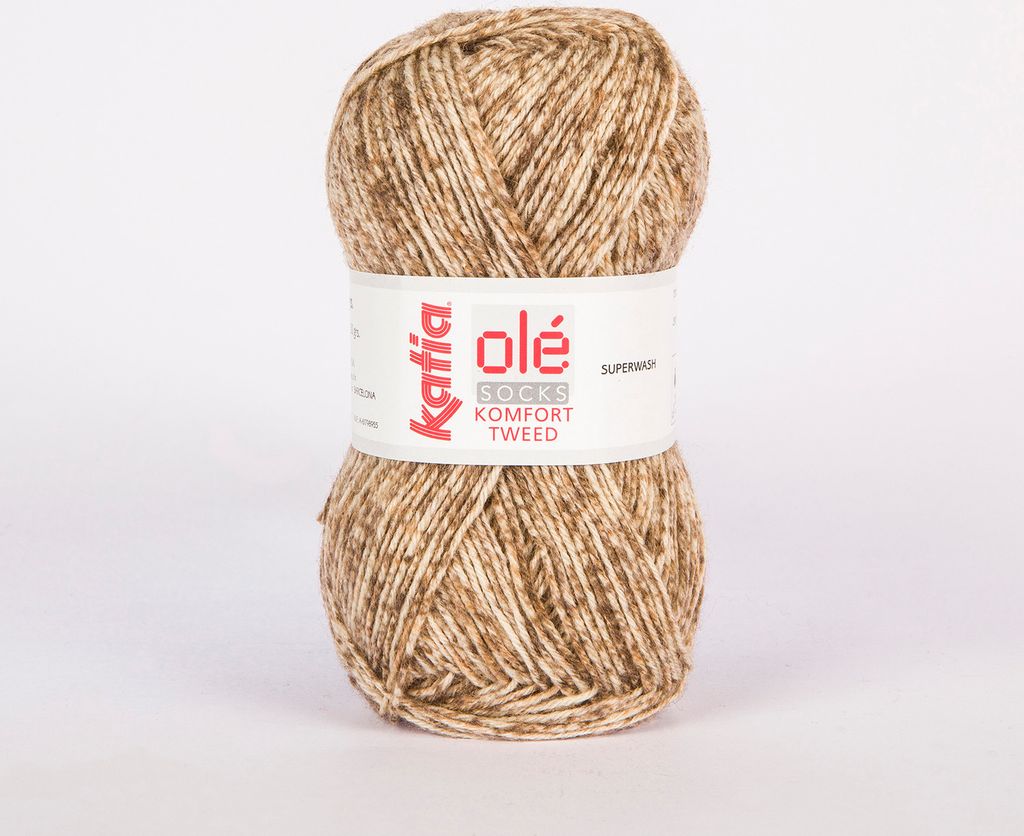 KOMFORT TWEED von Katia - BEIGE (50) - 50 g / ca. 210 m Wolle