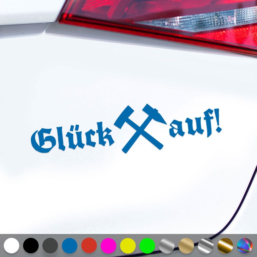 PantherPixel Glück Auf Aufkleber Steiger Lore Schlägel Und Produktbild 