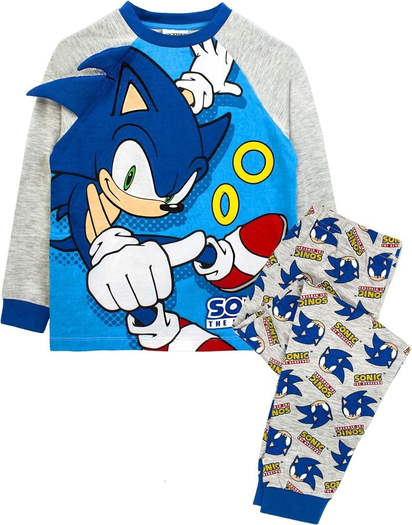Sonic The Hedgehog - "Spikes" Schlafanzug für Kinder NS5776 Produktbild 