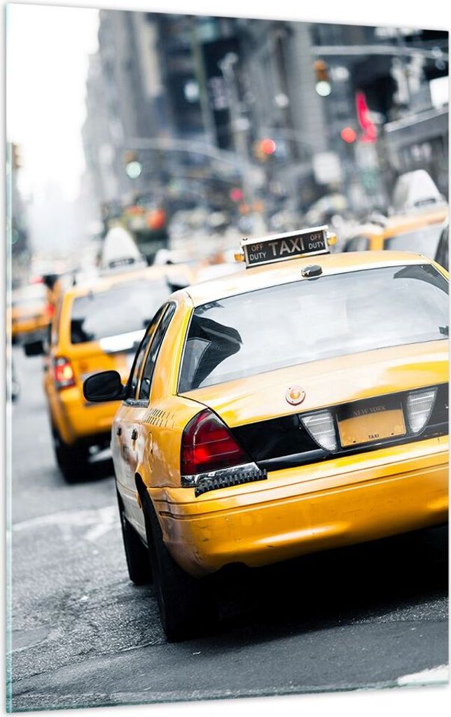 Bilder auf glas - Einteilig - Taxi Straße New York - Produktbild 