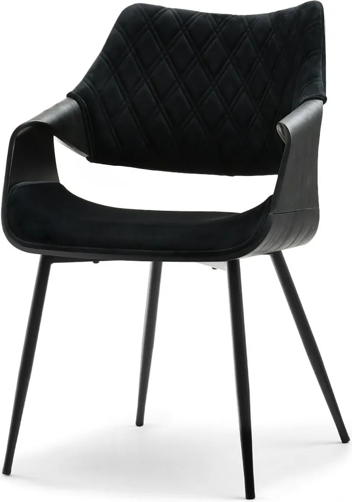 Sedia NENET Black | Esclusivo Design Scultoreo in Legno di Frassino