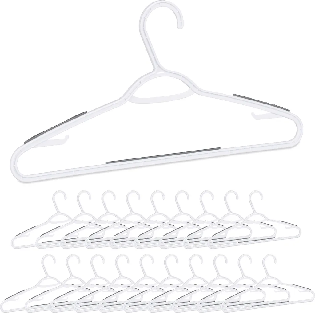 Cintres en velours Relaxdays antidérapants lot de 40 pièces ultra-fins