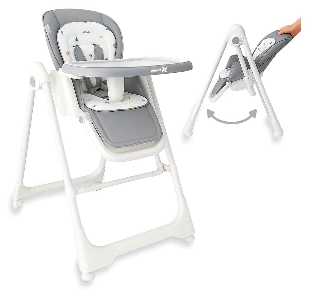 MOVITY 3-in-1 Hochstuhl mit Schaukelfunktion und Babywippe: Kombinierter Hochstuhl, Babyschaukel und Trona, klappbar, ab Geburt