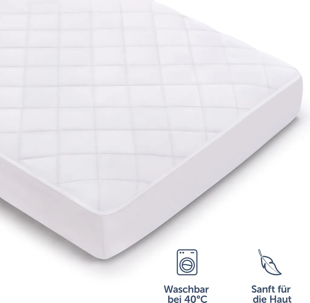 Alèse de lit imperméable 180x200 cm et protège-matelas matelassé