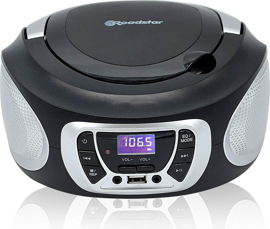 Roadstar CDR-365U/SL Schwarz/Silber