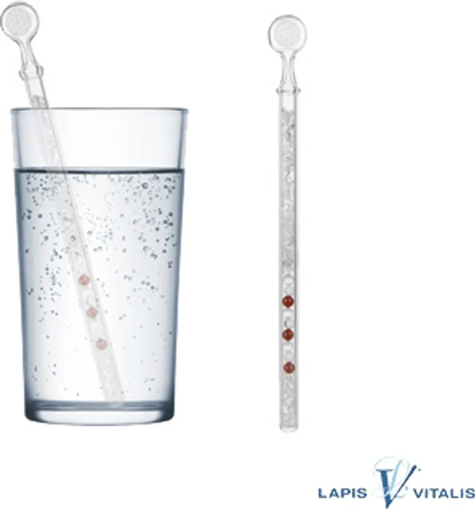 Eau aux pierres précieuses avec barre vitale en cristal pour le bureau - 3