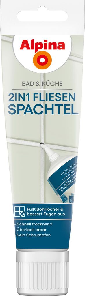 ALPINA Bad & Küche 2in1 Fliesenspachtel – Spachtelmasse zum Produktbild 