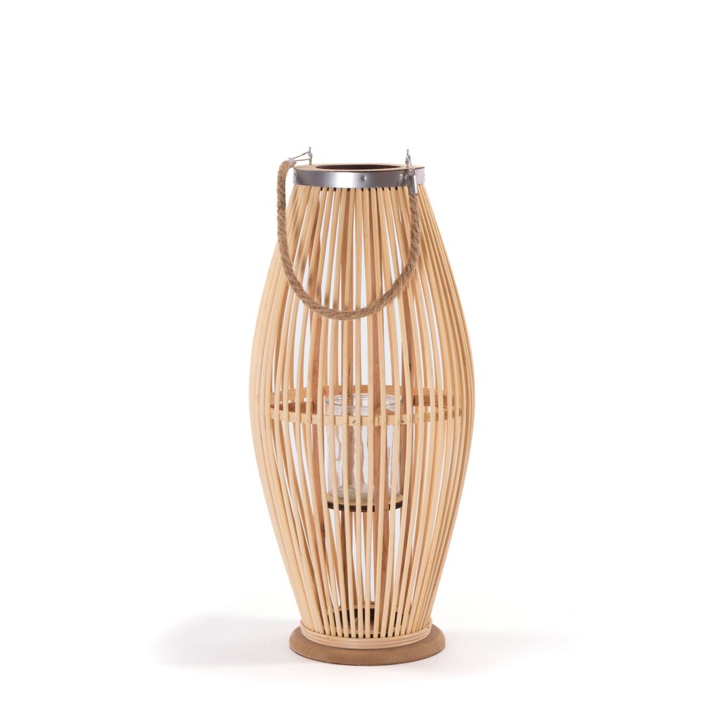 Dekoratívny lampáš "ZYA" | Bambus | Prírodný lampáš | Obrázok produktu 