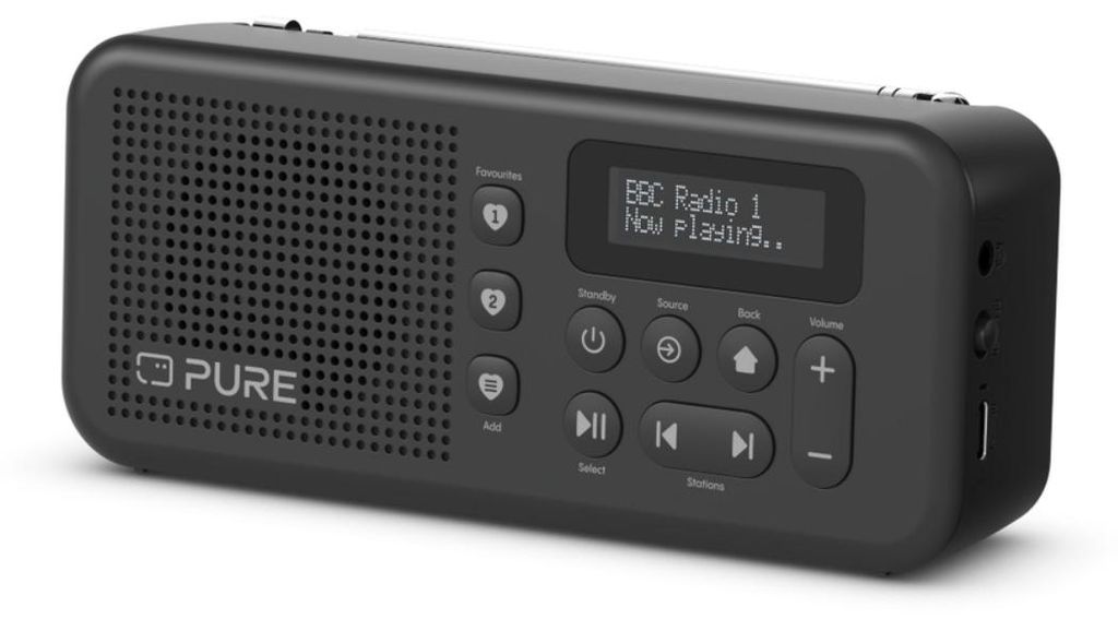 Elan Move - Portables DAB+ & FM-Radio mit Bluetooth, Schwarz