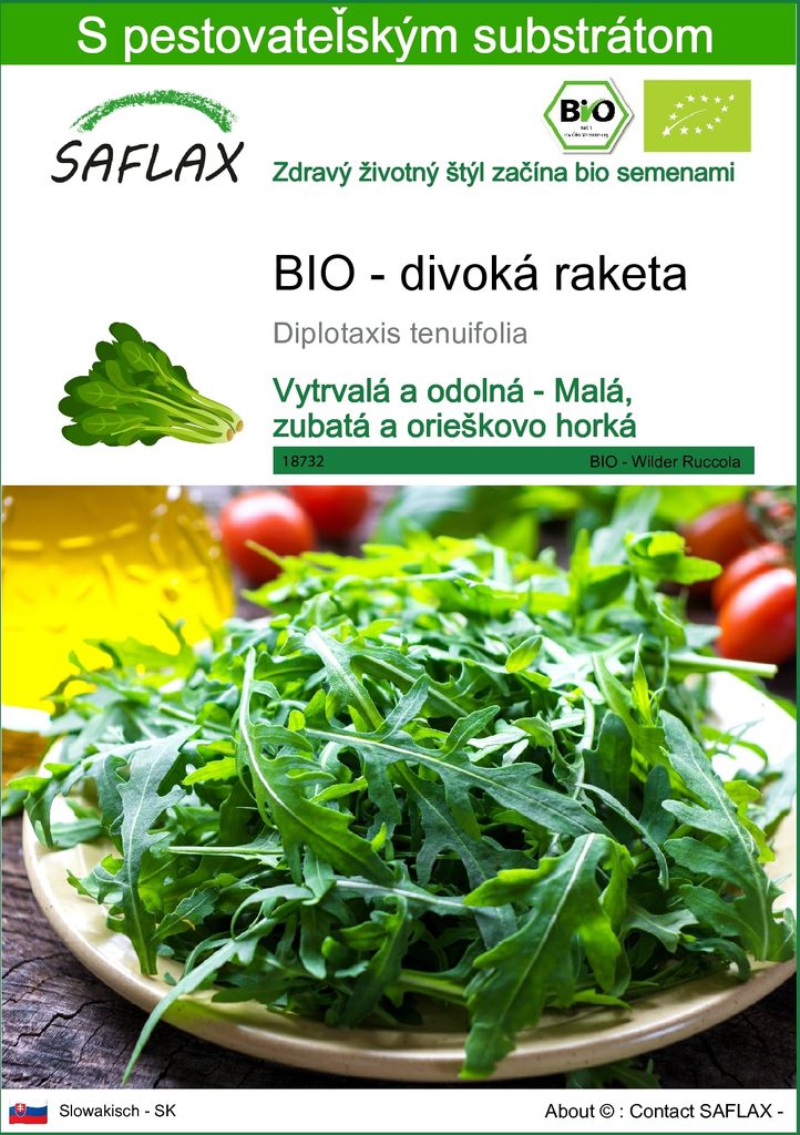 SAFLAX - BIO - divoká raketa - Diplotaxis tenuifolia - 1500 Obrázok produktu 