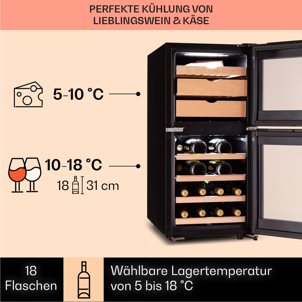 Klarstein Käse- und Weinkühlschrank, Kleiner | Kaufland.de Klarstein Käse- und Weinkühlschrank, Kleiner | Kaufland.de