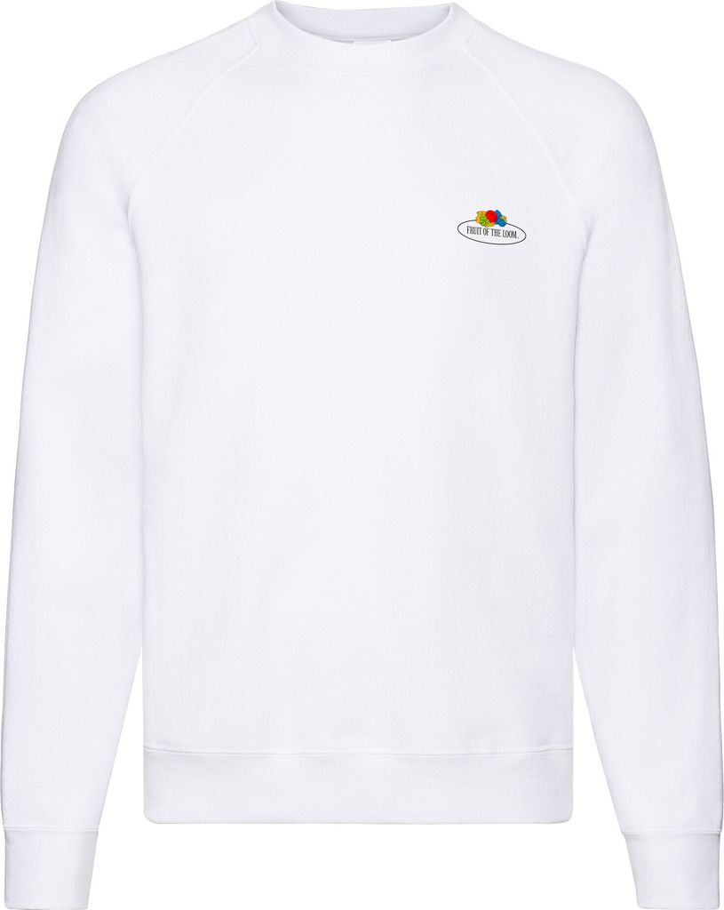 Classic Raglan Sweat ,Farbe: weiß - Vintage-Logo klein ,Größe: M