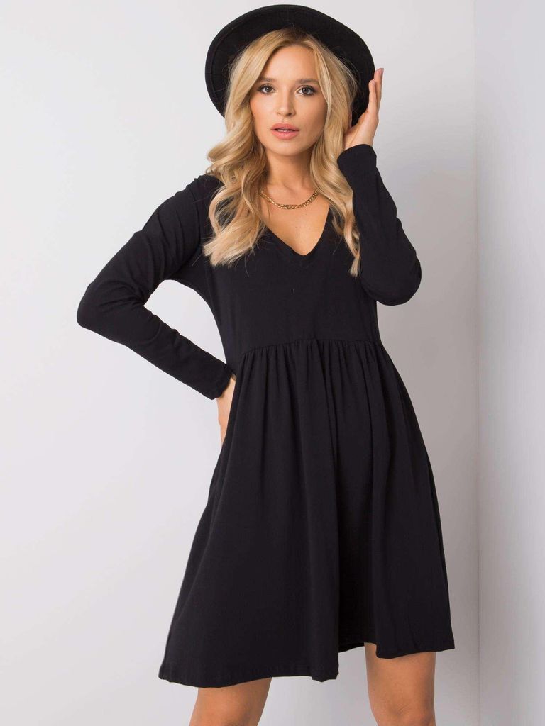 Rue Paris Minikleid für Frauen Bort schwarz L