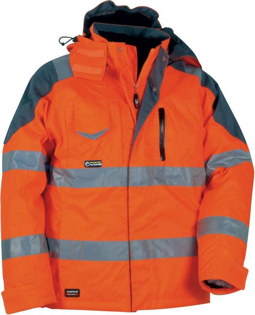 Cofra Winter-Warnschutzjacke wind- und wasserdicht orange 64