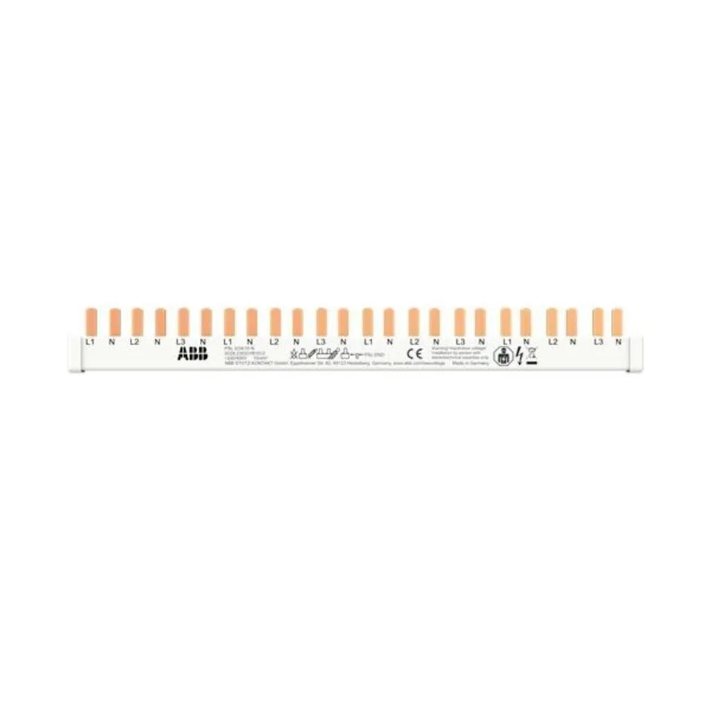 Peigne 3 phases + neutre ABB 10 mm2, 24 pins, ref 2CDL230331R1012