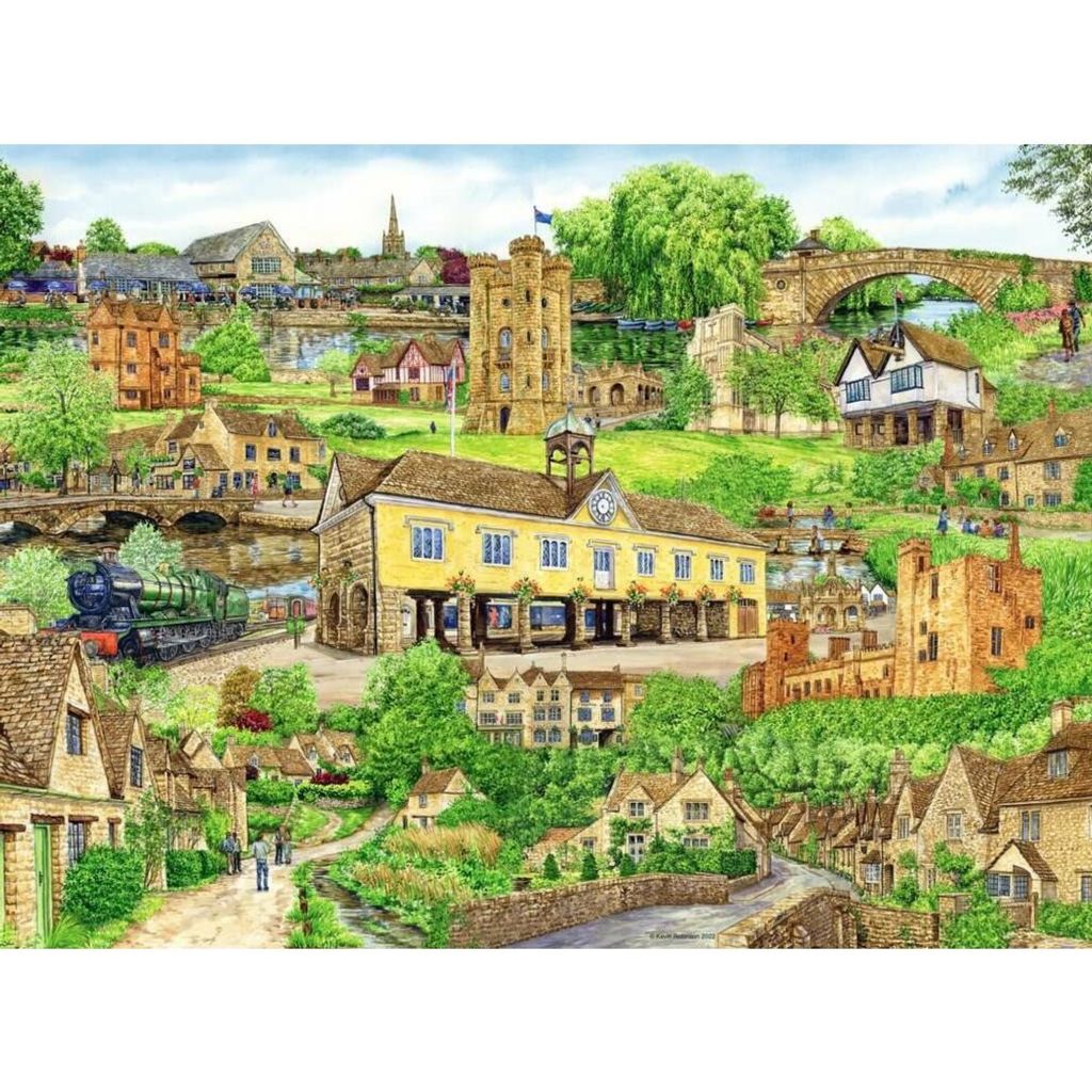 RAVENSBURGER Puzzle Escape to the Cotswolds 500 Teile