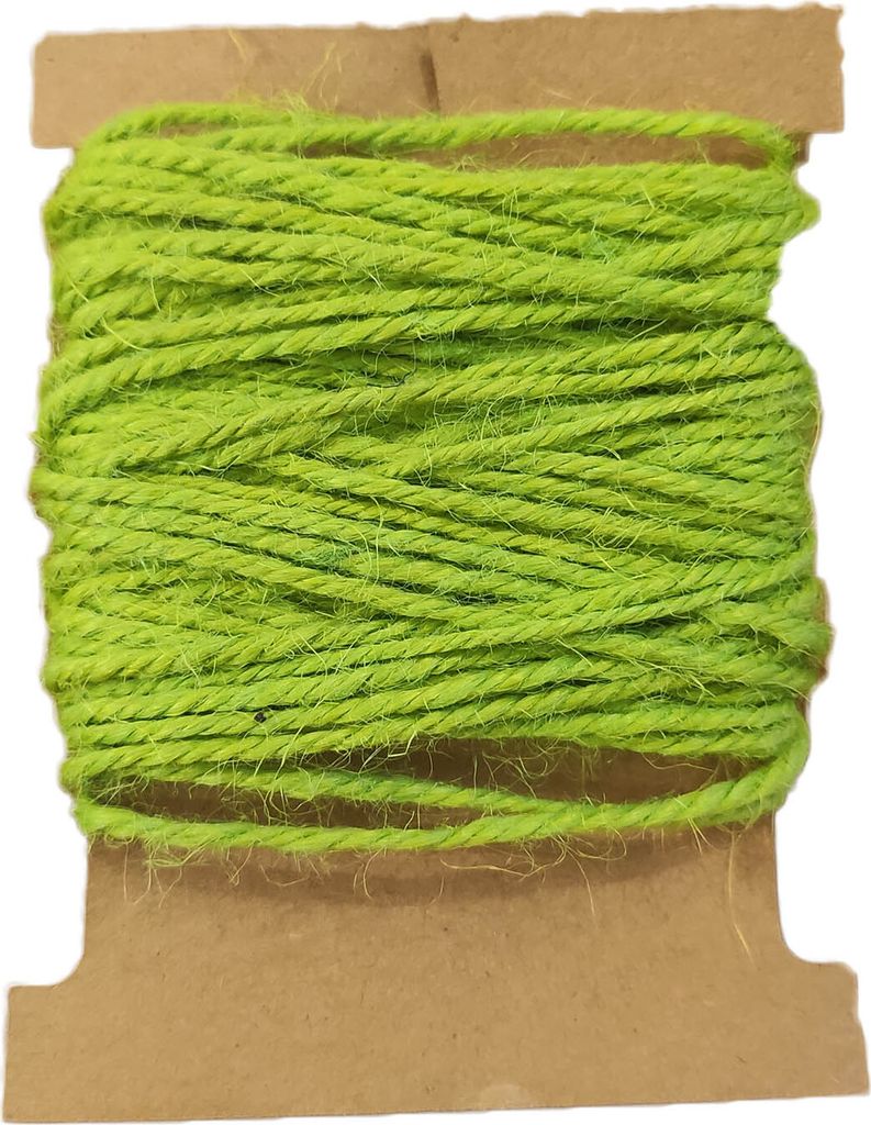 Juteschnurr / Kordel - 10 Meter - Grün