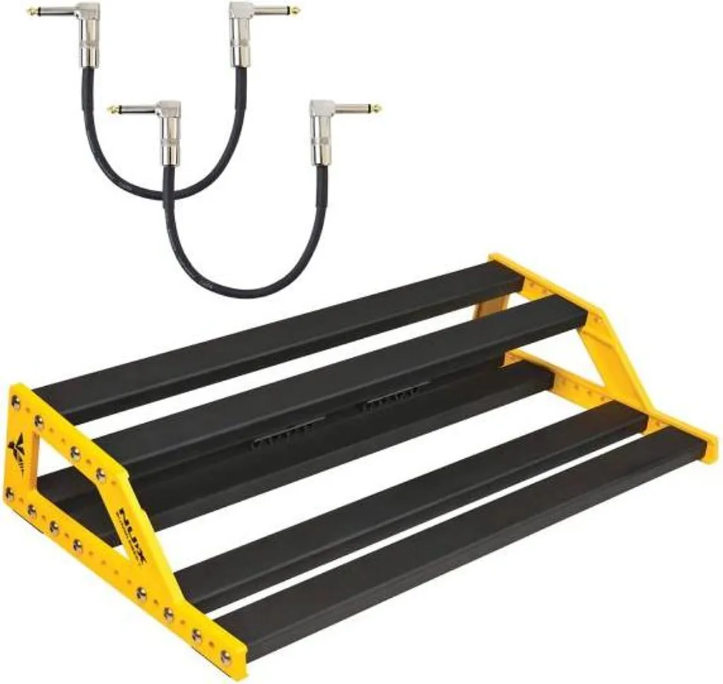 Nux NPB-M Bumblebee Pedalboard Taille M avec 2 Câbles de Patch Offerts