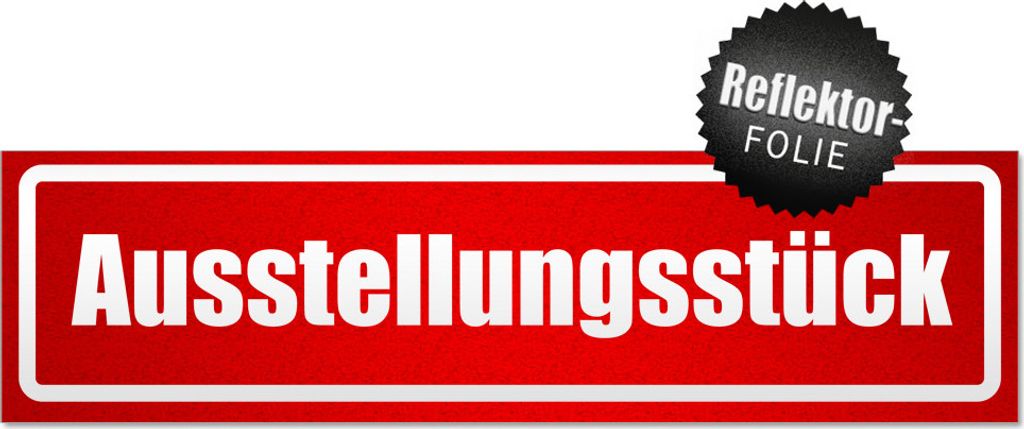 Ausstellungsstück invertiert Magnetschild Schild magnetisch