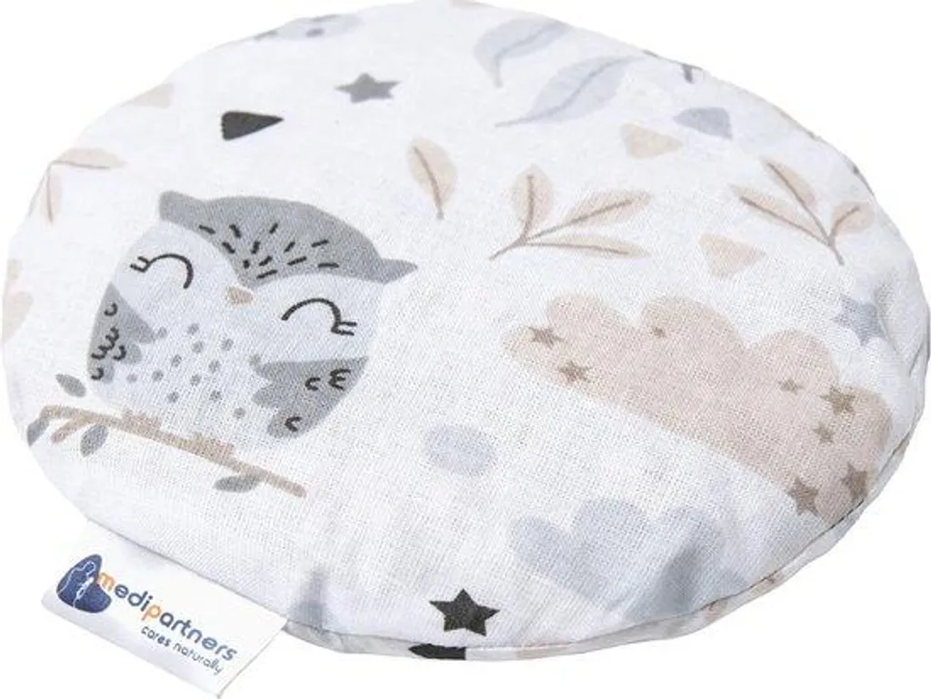 Coussin de massage bébé 100 % coton 15 cm rond - Garnissage 180g billes