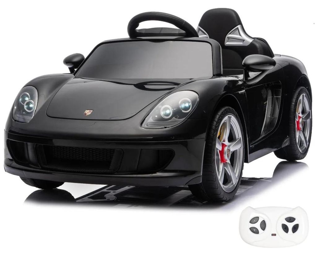 Porsche Carrera GT Elektro-Kinderauto 12V (1–5 Jahre) – Vollausstattung mit Fernbedienung, Ledersitz, Bluetooth & EVA-Reifen – Offiziell lize...
