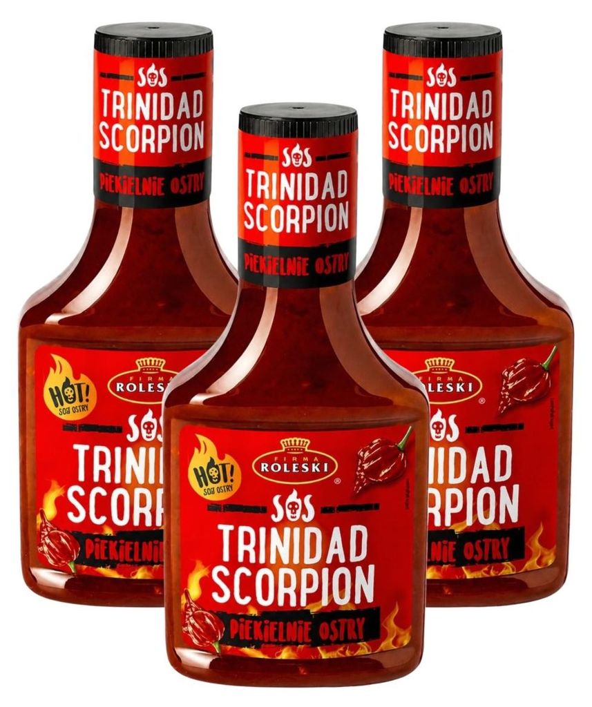 Roleski Trinidad Scorpion Sauce 3x 340g - extrem scharfe Produktbild 