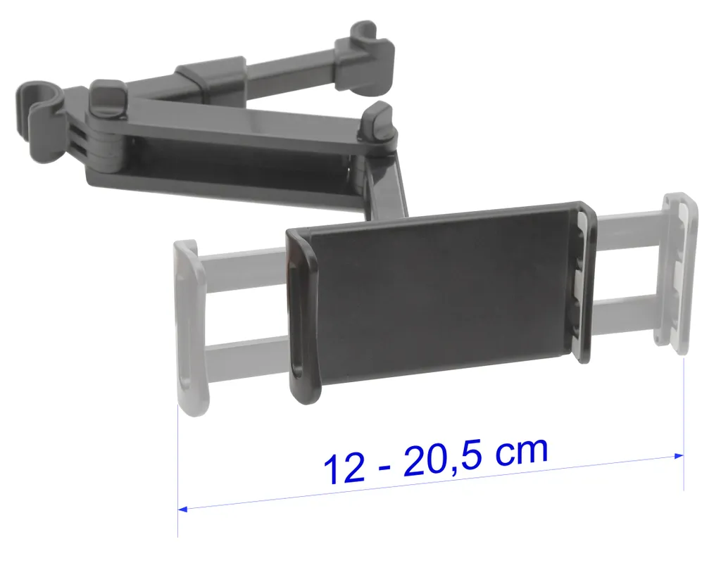 Supporto Tablet Auto Compass 06268 - Sicurezza e Stabilità Poggiatesta - 4