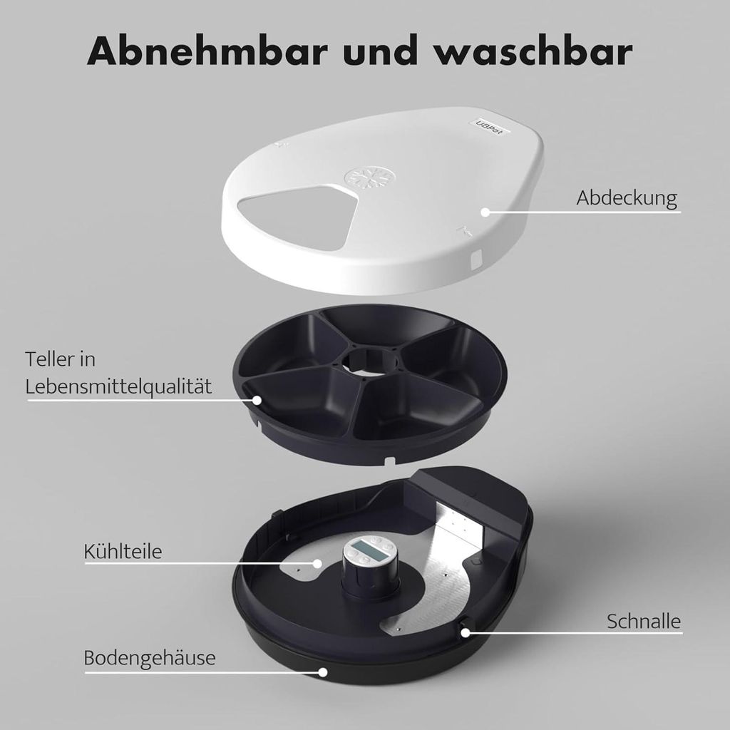 Futterautomat Katze Nassfutter mit Khlung Timing-Funktion