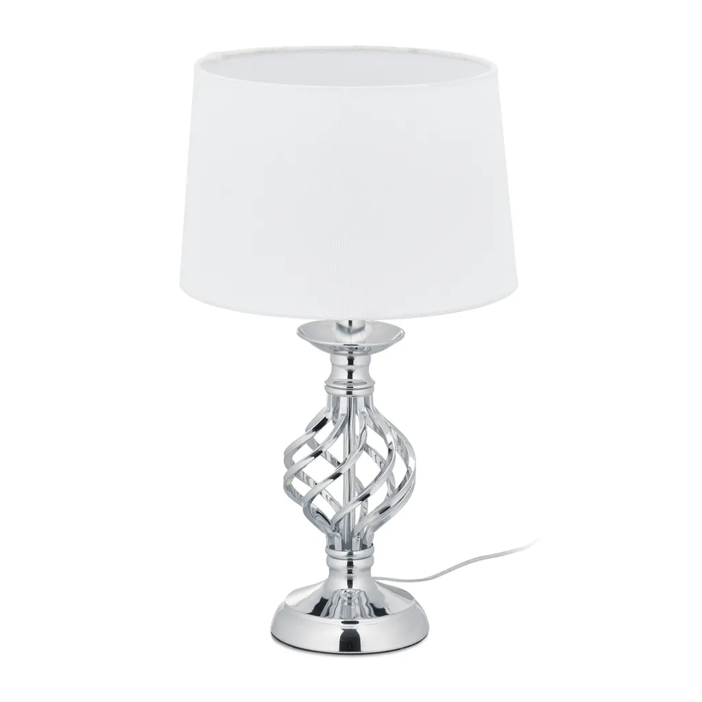 Relaxdays Lampada da Tavolo Moderna Dimmerabile - Touch Design E14
