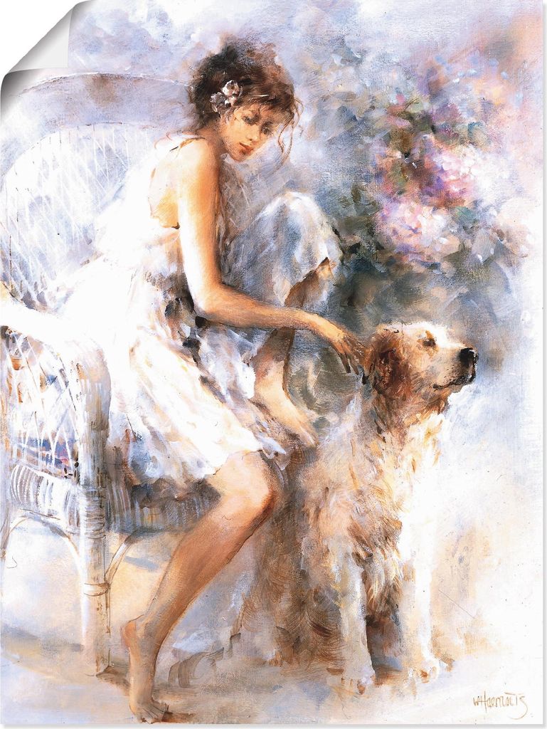 ARTland Poster Freunschaft Größe: 60x80 cm