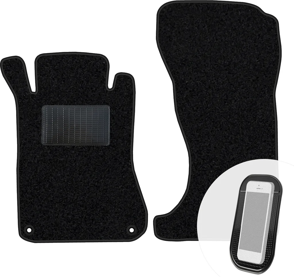 Set Tappetini Auto Anteriori Velours per Mercedes Classe C W203 4-matic