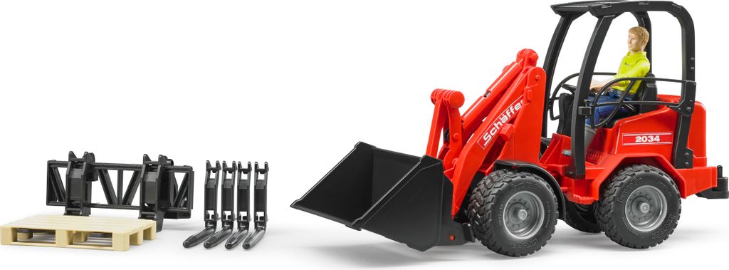 Bruder 02191 - Ładowarka rolnicza Schäffer 2630 z figurką i Zdjęcie produktu 
