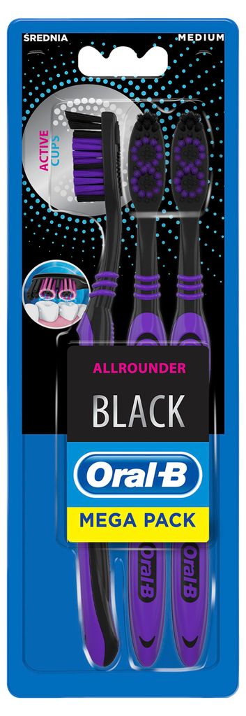 Oral-B Allrounder Schwarz Medium
