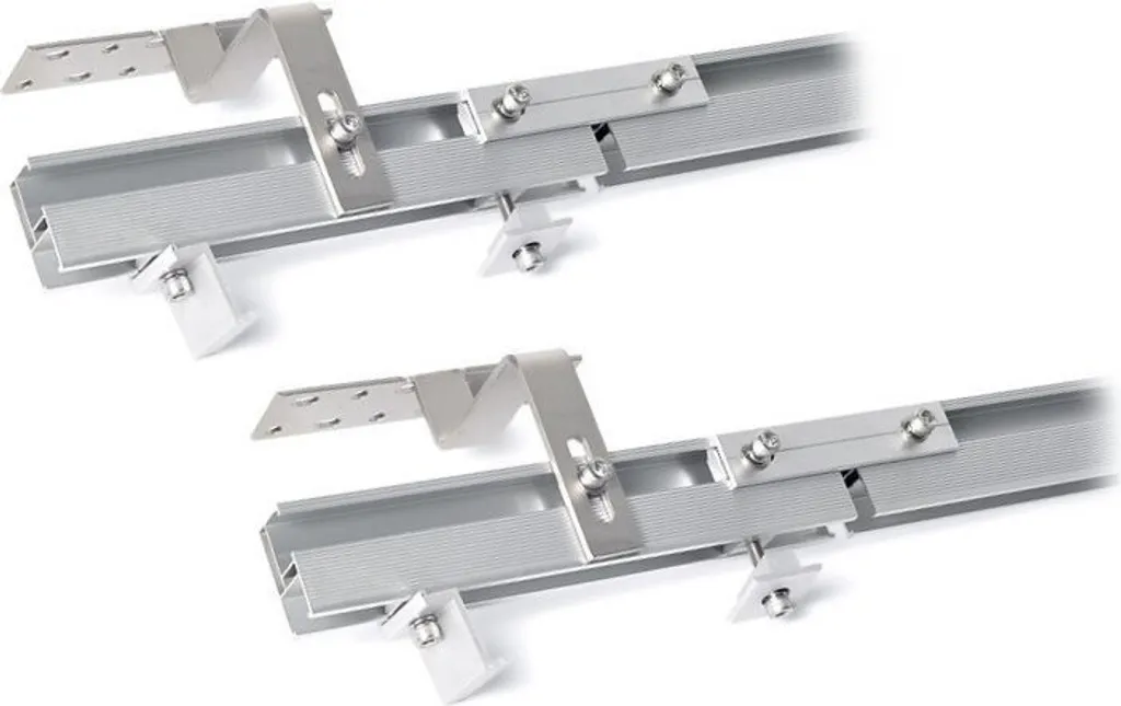 Solarmi SCOMP-2H35 Kit Complet Fixation pour 2 Panneaux Solaires 35mm