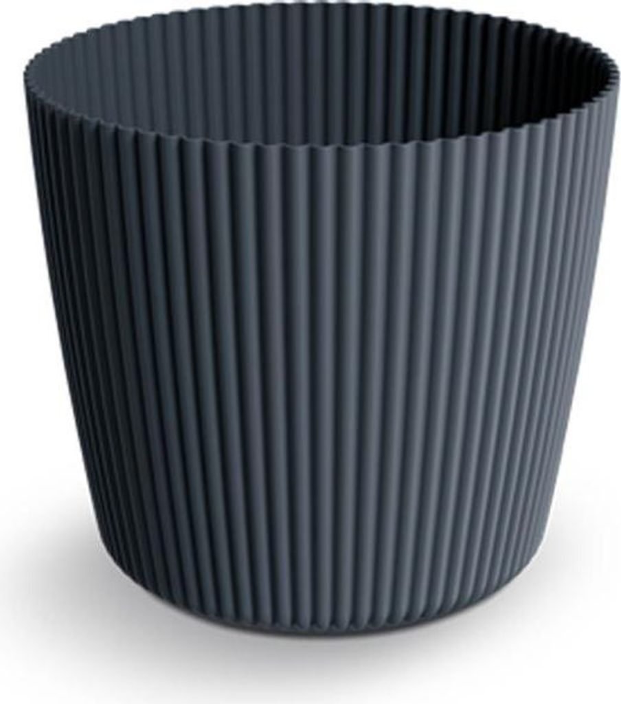 Prosperplast Blumentopf MILLY ROUND Anthrazit 23,6 cm