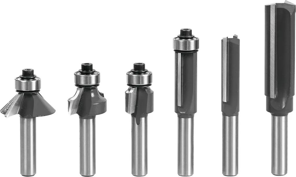 Mafell Jeu de Fraises LO-FS8 6 Pièces Tige 8mm pour Défonceuse LO55