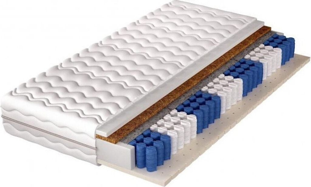 Doppelseitige Matratze mit Zonenprofilierung und unterschiedlicher Härte H3/H4 Novida, 80 x 200