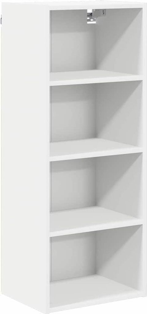 Hängeschrank mit Speicher Weiß 40 x 29,5 x 100 cm Holzwerkstoff