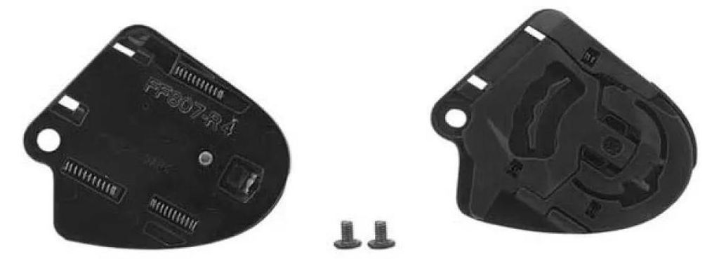 Ls2 Ff807 Helmvisier Mechanismus Kit Schwarz  Schwarz One Produktbild 