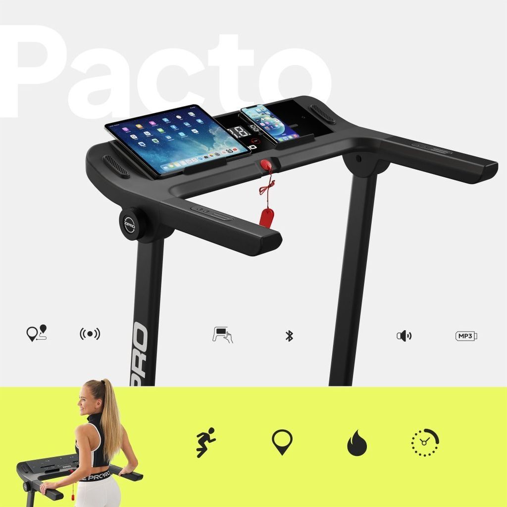 Zipro Pacto iConsole+ klappbares Laufband | breite Produktbild 2