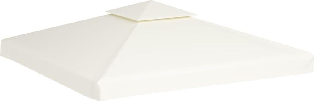 vidaXL Pavillon-Ersatzdach 310 g/m² Cremeweiß 3x3 m