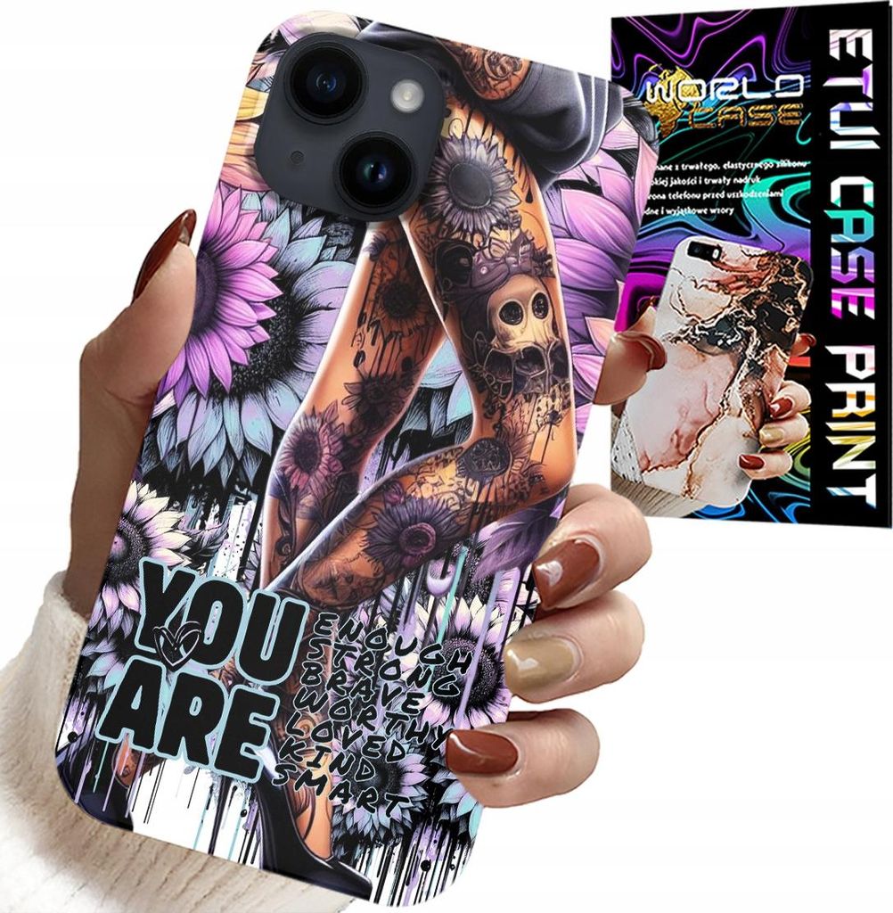 Fall Für Iphone 15 Plus - Feminine Designs Sie Sind Frau Mit Tattoo