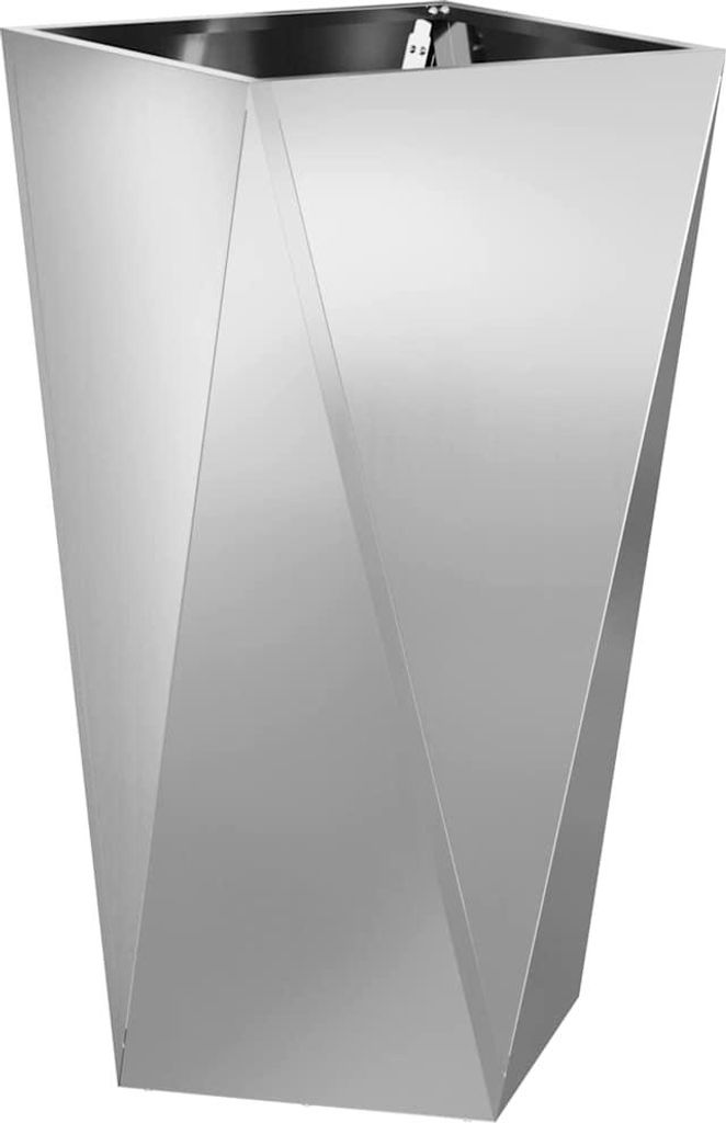 Pflanzkübel Silber 40 x 40 x 75 cm Verzinkter Stahl