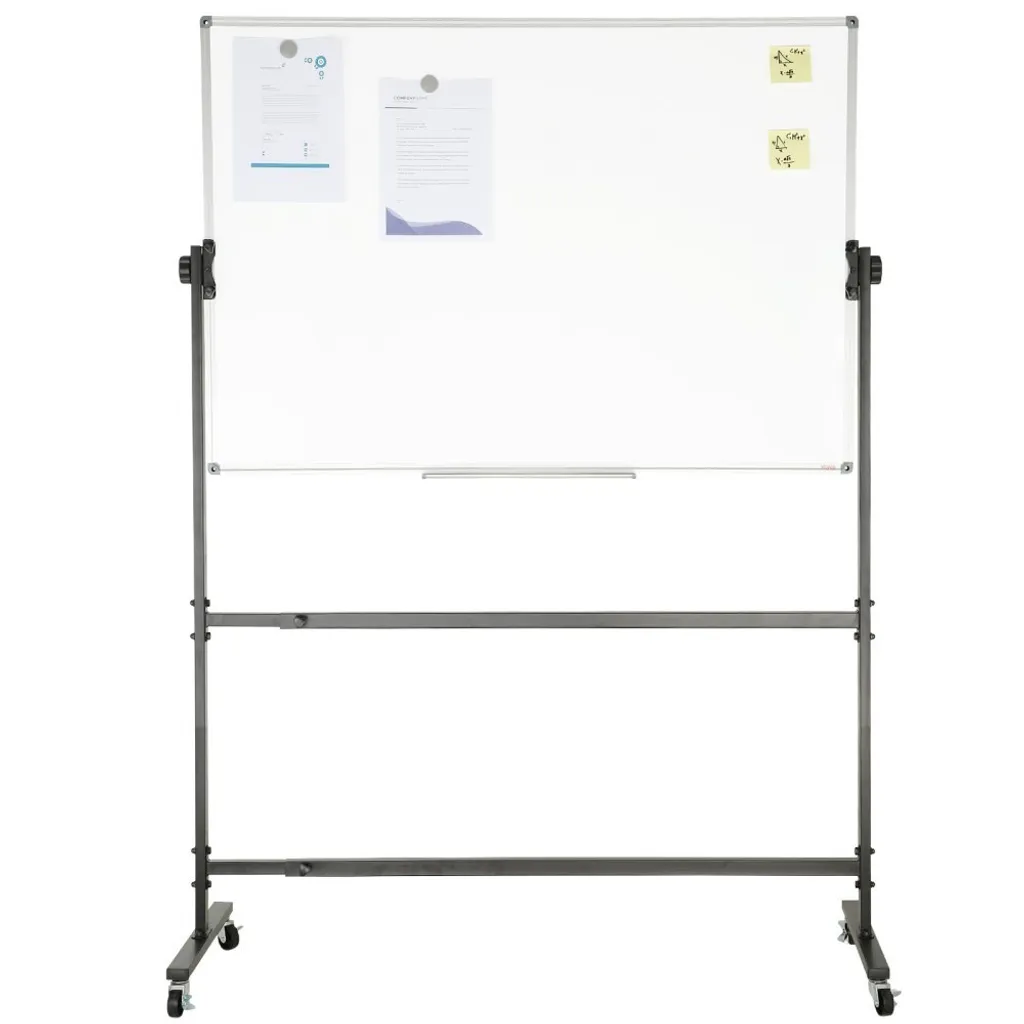 Tableau Blanc Pivotant 360° - Hauteur Réglable et Surface Aimantée - 10