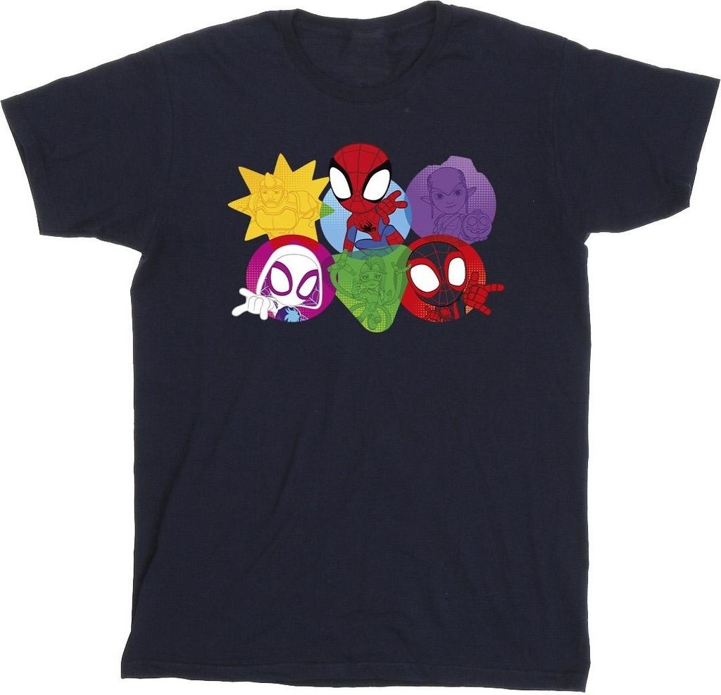 Marvel - "Spidey And His Amazing Friends" T-Shirt für Mädchen BI35509 (152-158) (Marineblau)