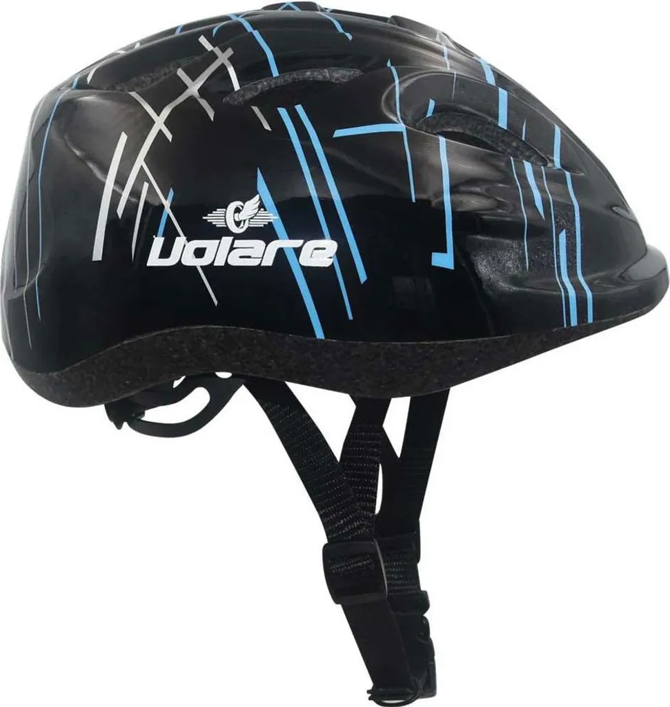 Casque de protection cycliste enfant Volare noir réglable 47-51 cm