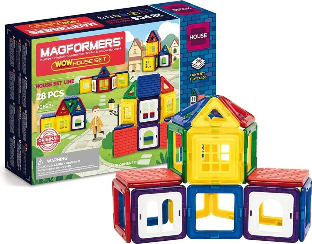 MAGFORMERS Wow House Magnetic Building Blocks Tiles Toy
