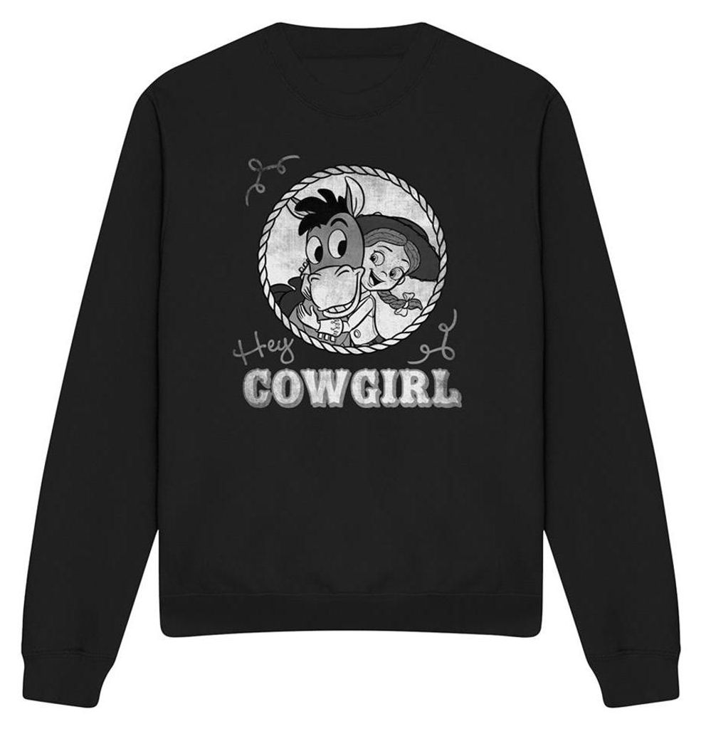 Toy Story - "Hey Cowgirl" Sweatshirt für Herren/Damen Uni TV33782 (XXL) (Schwarz)