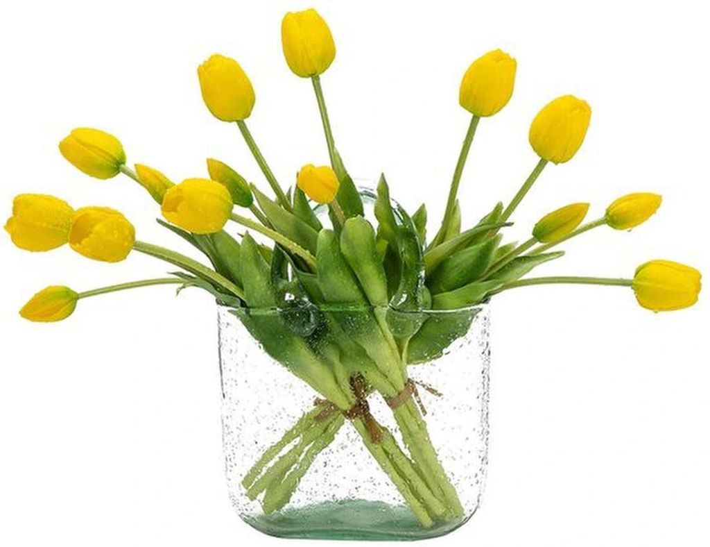 Unyqoos Realistische Kunsttulpen aus Latex für stilvolle Dekoration in Haus und Garten, pflegeleicht und langlebig